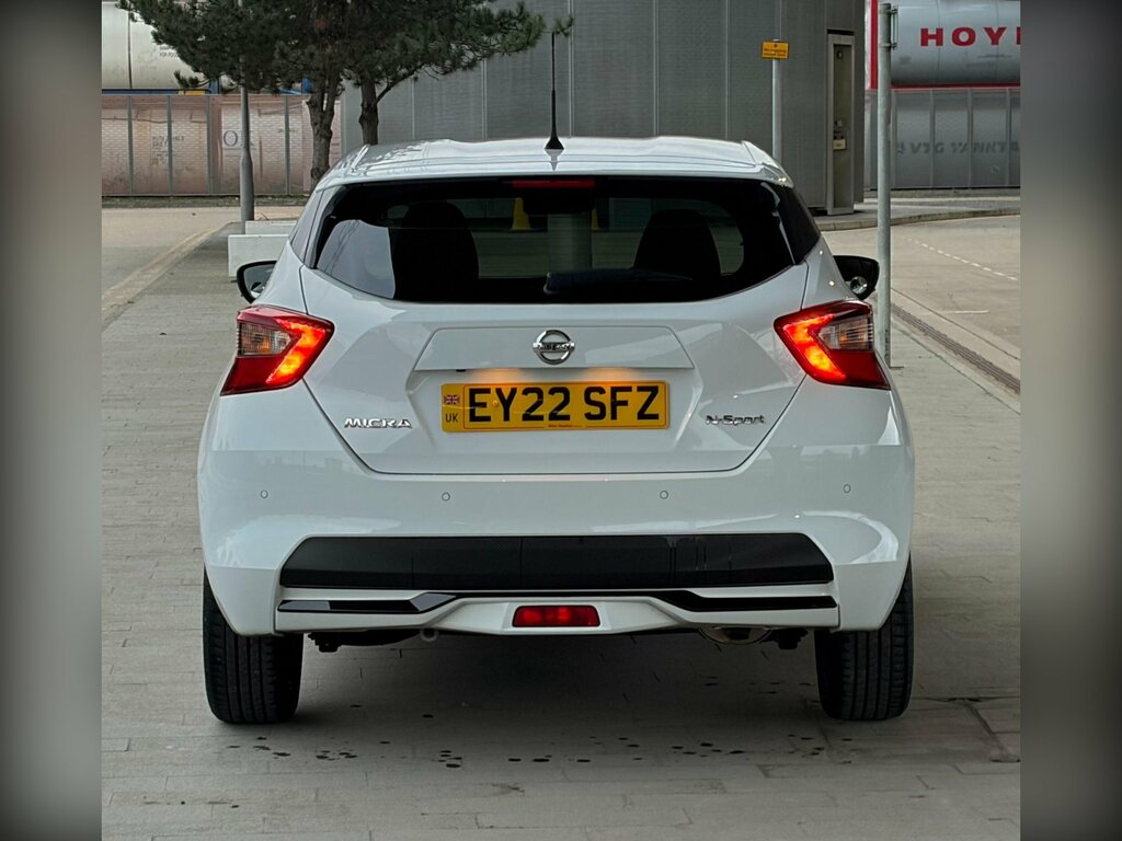 Nissan Micra 1.0 Ig-t N-sport Hatchback Xtron Euro 6 EY22SFZ White #5