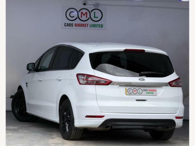 Ford S-Max 2.0 Tdci Titanium Powershift Euro 6 Ss FM65YDR White #4