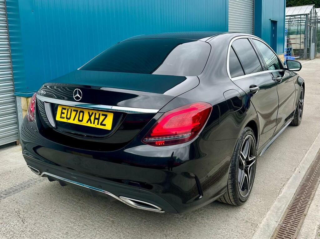 Mercedes-Benz C Class Saloon 1.6 C200d Amg Line Edition Premium G-tron EU70XHZ Black #3