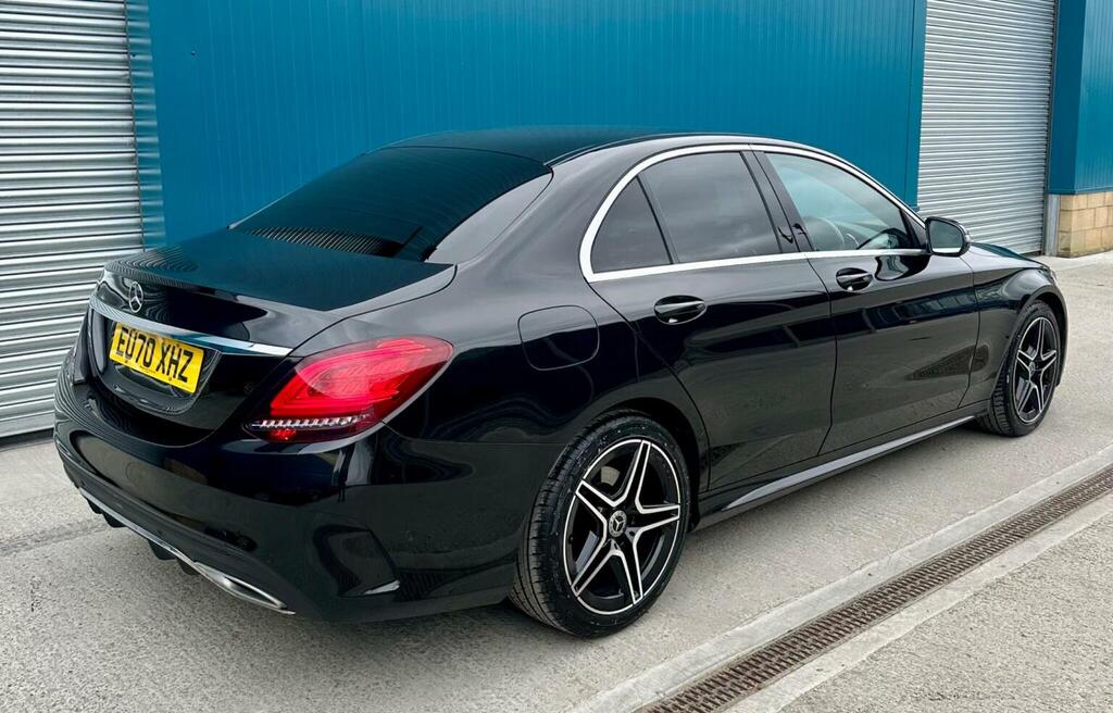 Mercedes-Benz C Class Saloon 1.6 C200d Amg Line Edition Premium G-tron Black