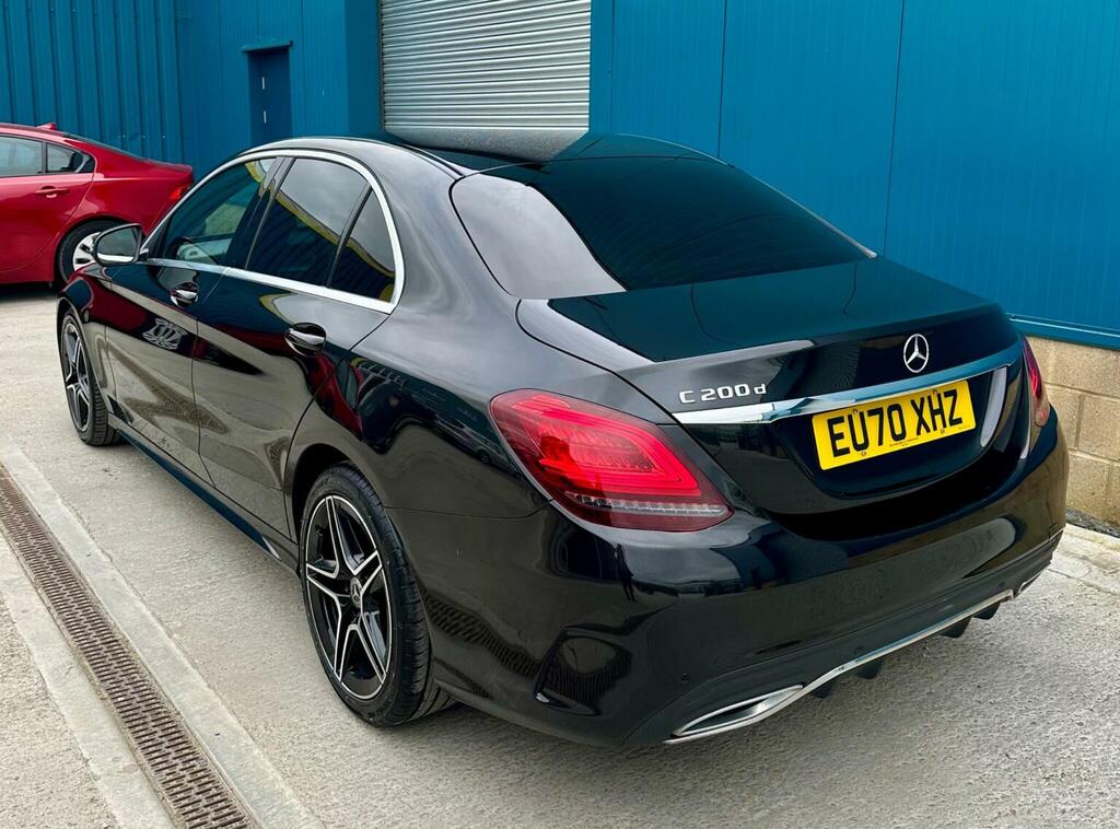 Mercedes-Benz C Class Saloon 1.6 C200d Amg Line Edition Premium G-tron EU70XHZ Black #6