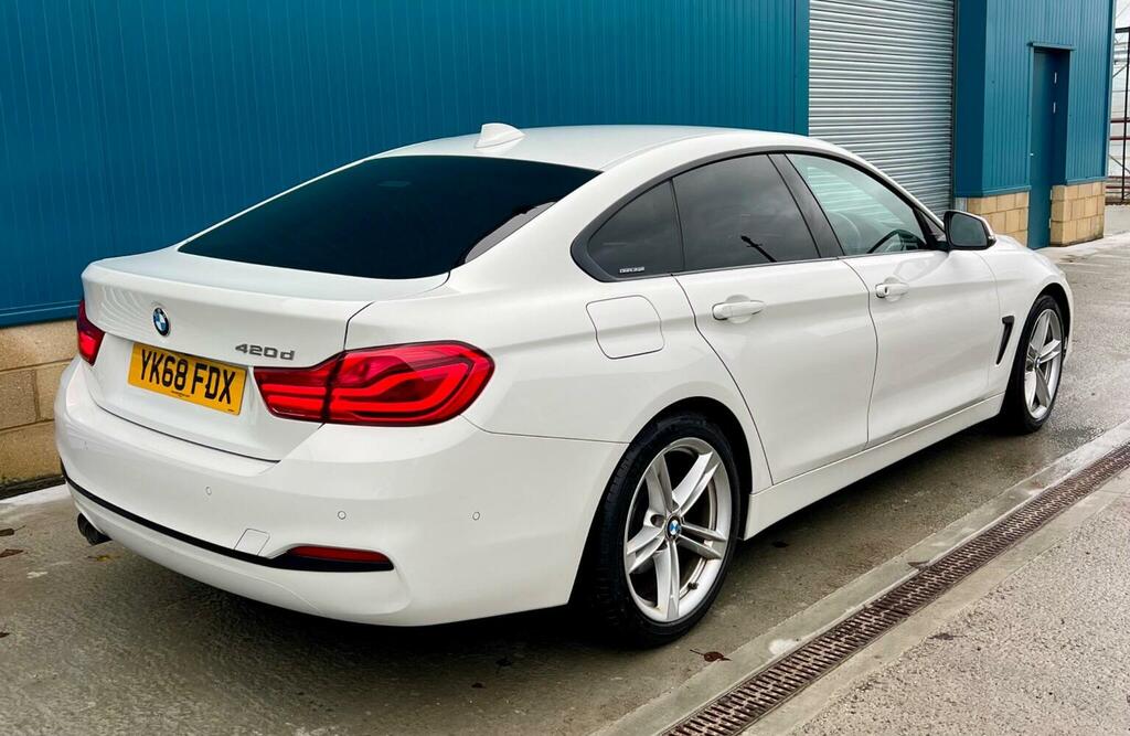 BMW 4 Series Gran Coupe Hatchback 2.0 420D Sport Euro 6 Ss 201868 YK68FDX White #2