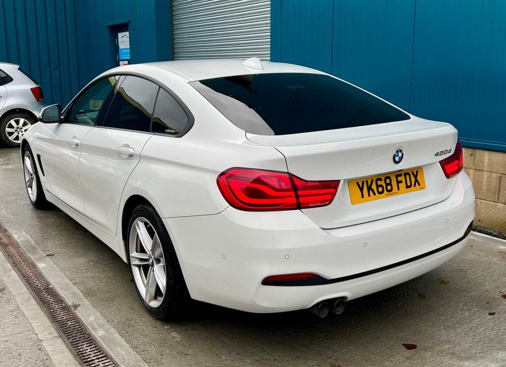 BMW 4 Series Gran Coupe Hatchback 2.0 420D Sport Euro 6 Ss 201868 YK68FDX White #4