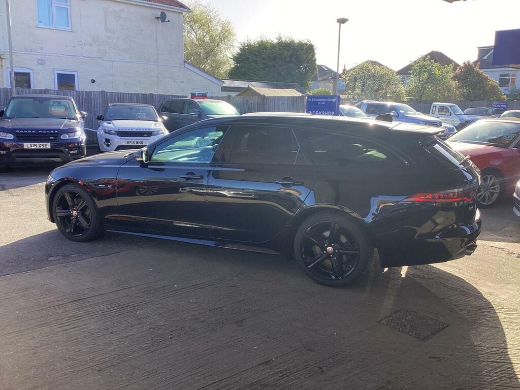 Jaguar XF Estate 2.0D R-sport Sportbrake Euro 6 Ss 5 ND68KSU Black #5