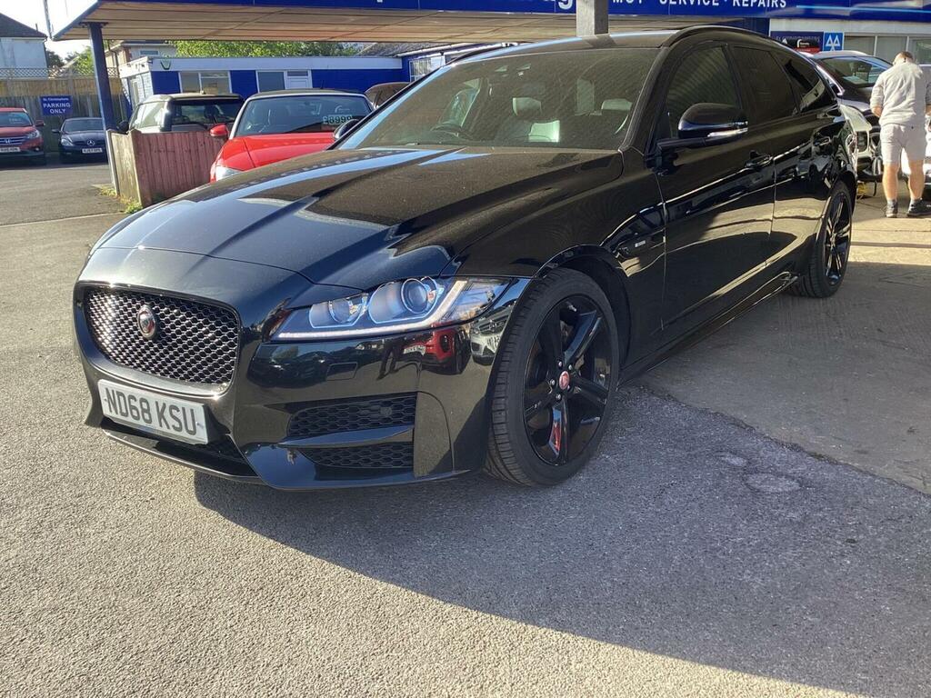 Jaguar XF Estate 2.0D R-sport Sportbrake Euro 6 Ss 5 ND68KSU Black #6