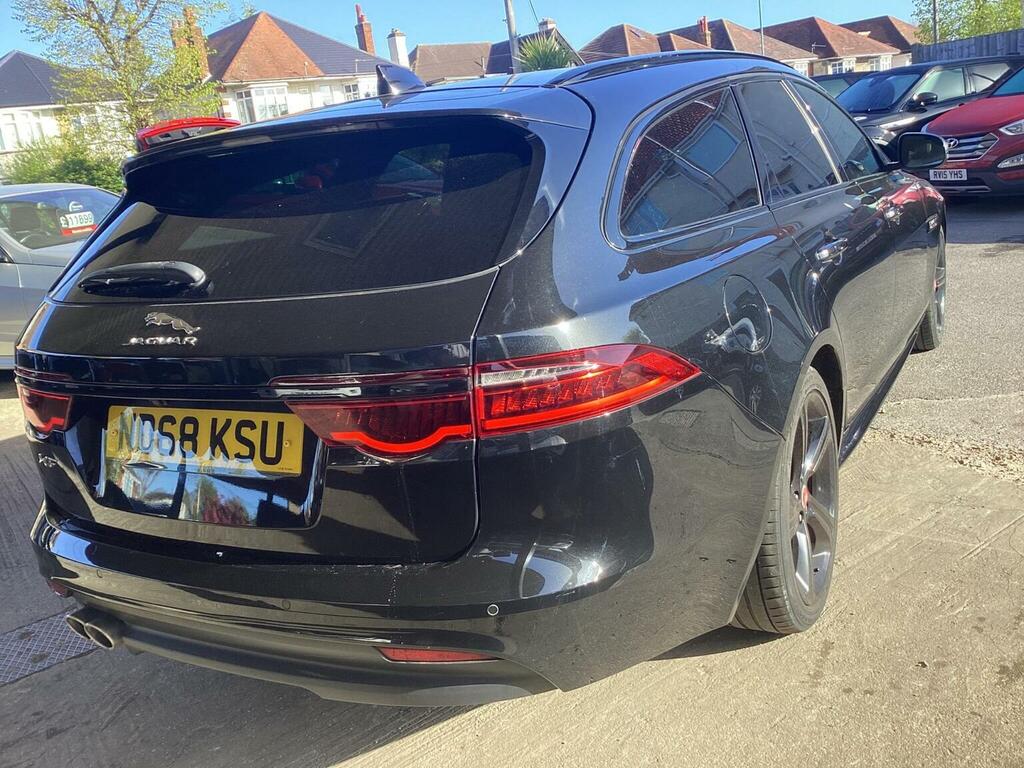 Jaguar XF Estate 2.0D R-sport Sportbrake Euro 6 Ss 5 ND68KSU Black #2