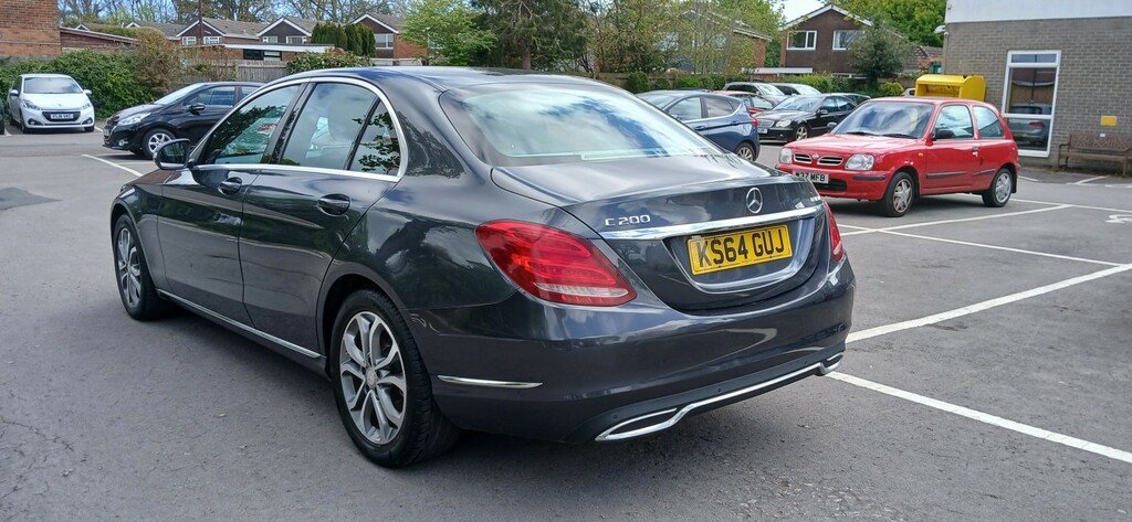 Mercedes-Benz C Class Saloon 1.6 C200 Bluetec Sport 2014 KS64GUJ Grey #6