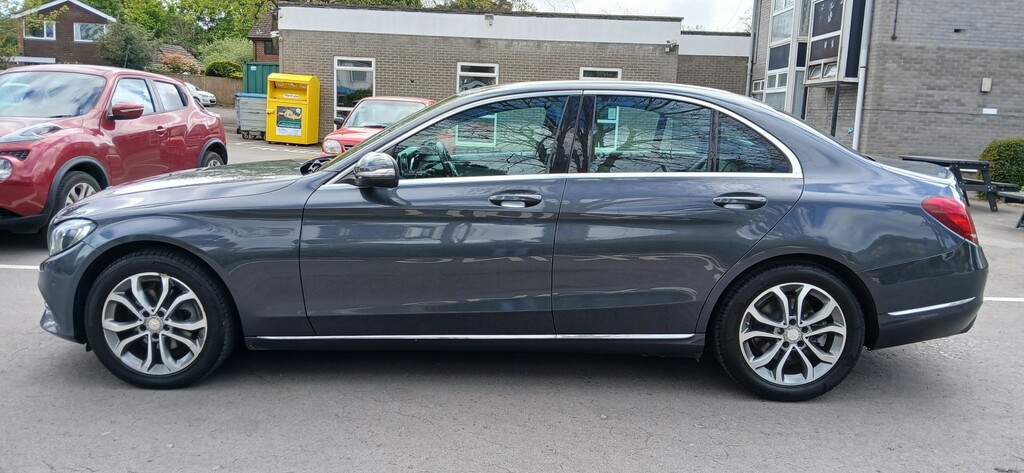 Mercedes-Benz C Class Saloon 1.6 C200 Bluetec Sport 2014 KS64GUJ Grey #5