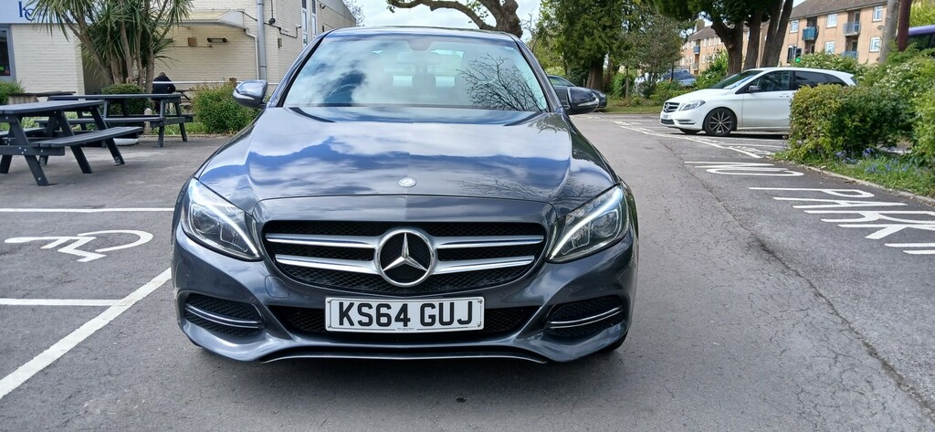 Mercedes-Benz C Class Saloon 1.6 C200 Bluetec Sport 2014 KS64GUJ Grey #3