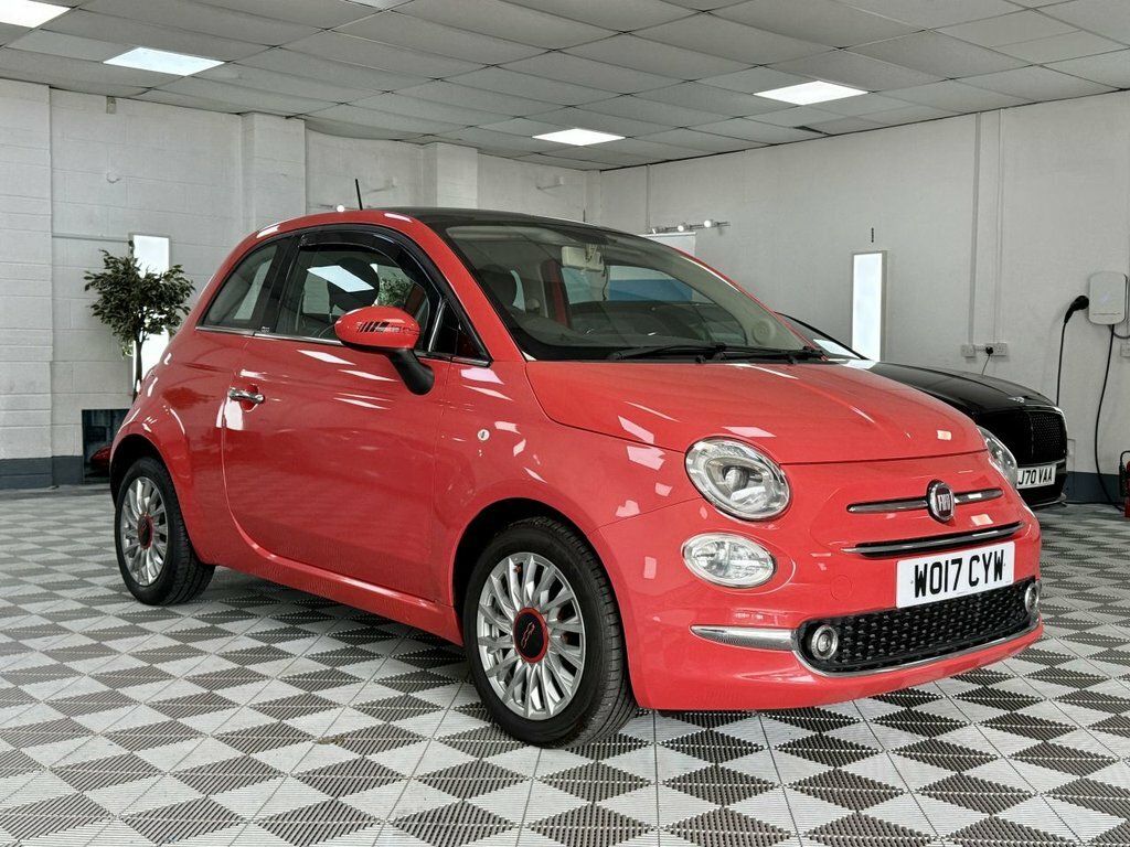 Fiat 500 2017 1.2 Lounge Hatchback Euro 6 Pink