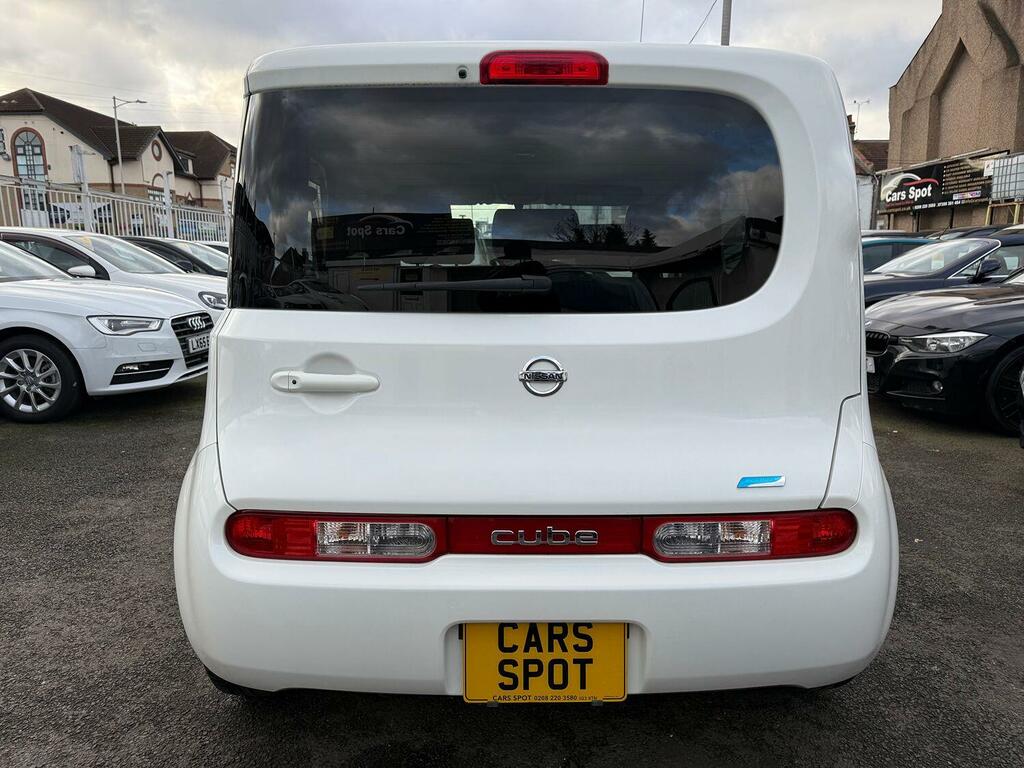 Nissan Cube Hatchback 1.5X Fresh Import Verified Mile Finance White #6