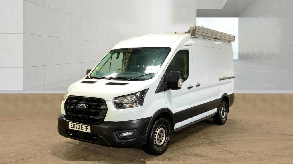 Ford Transit Custom 330 Leader Ecoblue L2 H2 Air Con Racking EO70EEP White #2