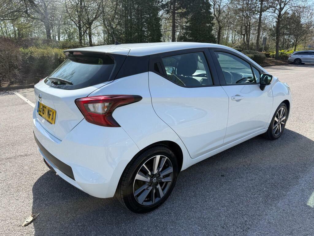 Nissan Micra 1.0 Acenta Euro 6 LN67MFA White #4