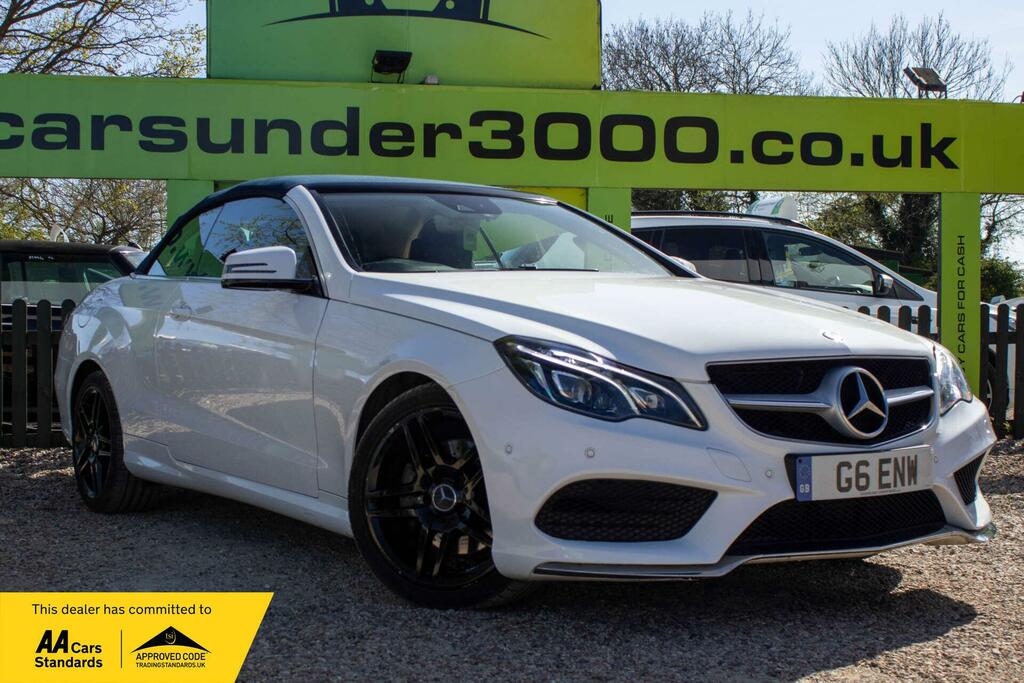Mercedes-Benz E Class 3.0 E350d V6 Bluetec Amg Line Cabriolet G-tronic White