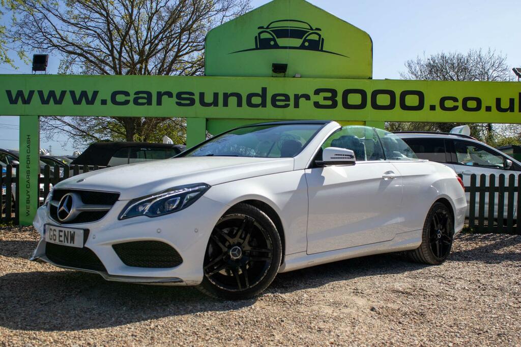 Mercedes-Benz E Class 3.0 E350d V6 Bluetec Amg Line Cabriolet G-tronic White #5