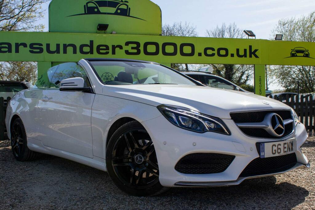 Mercedes-Benz E Class 3.0 E350d V6 Bluetec Amg Line Cabriolet G-tronic White #2