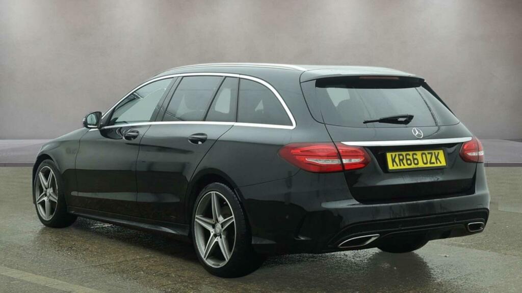 Mercedes-Benz C Class 2.1 C220d Amg Line 7G-tronic Euro 6 Ss KR66OZK Black #6