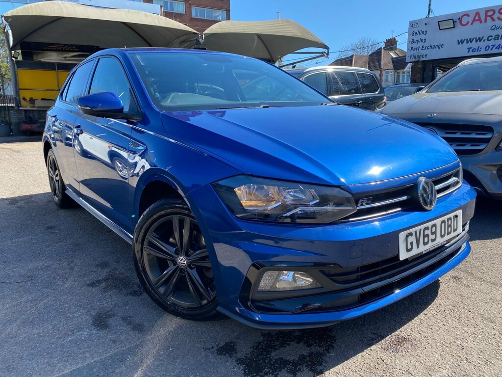 Volkswagen Polo 1.0 Tsi R-line Dsg Euro 6 Ss GV69OBD Blue #4