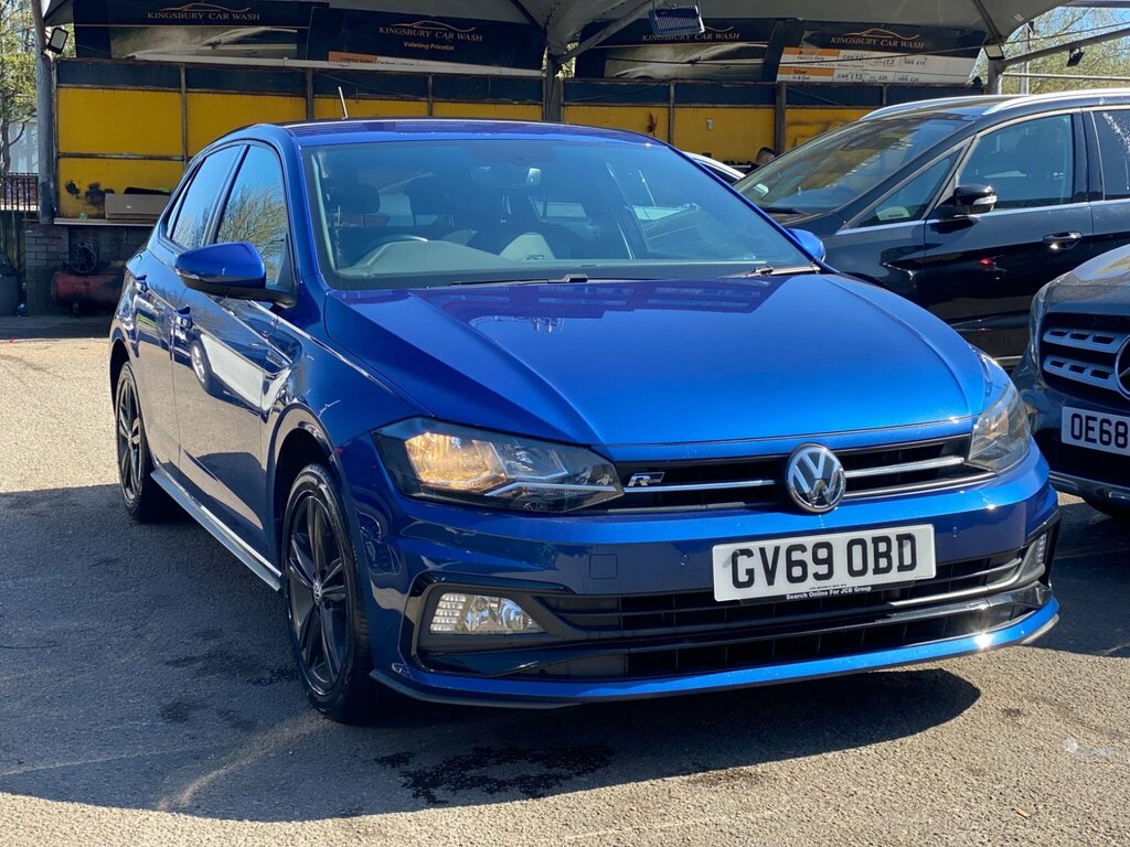 Volkswagen Polo 1.0 Tsi R-line Dsg Euro 6 Ss GV69OBD Blue #5