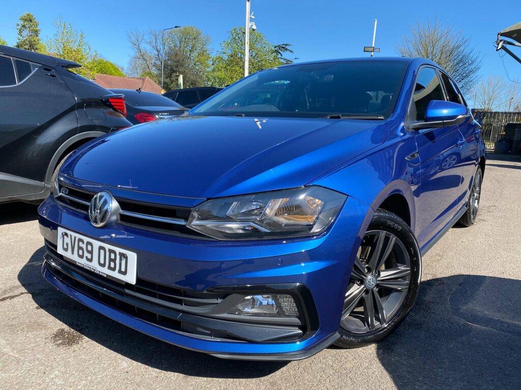 Volkswagen Polo 1.0 Tsi R-line Dsg Euro 6 Ss GV69OBD Blue #6