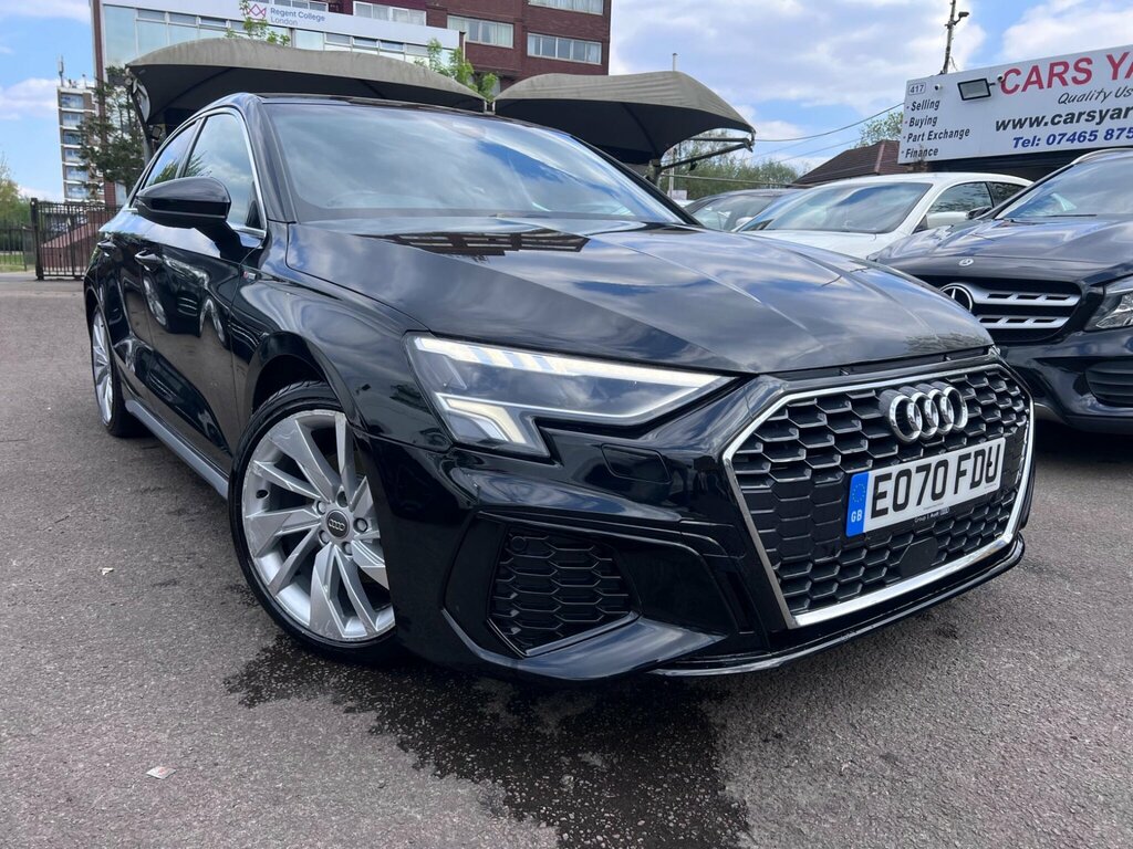 Audi A3 1.5 Tfsi 35 S Line S Tronic Euro 6 Ss EO70FDU Black #4