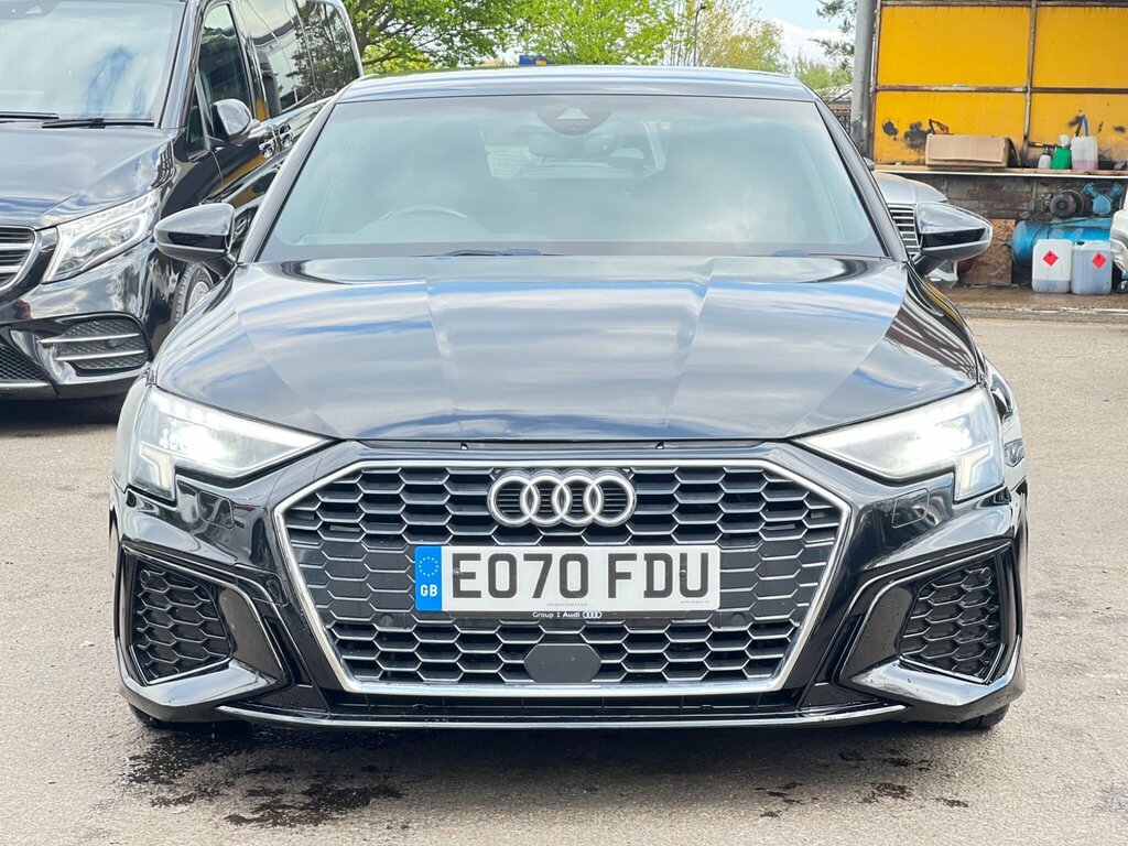 Audi A3 1.5 Tfsi 35 S Line S Tronic Euro 6 Ss EO70FDU Black #3