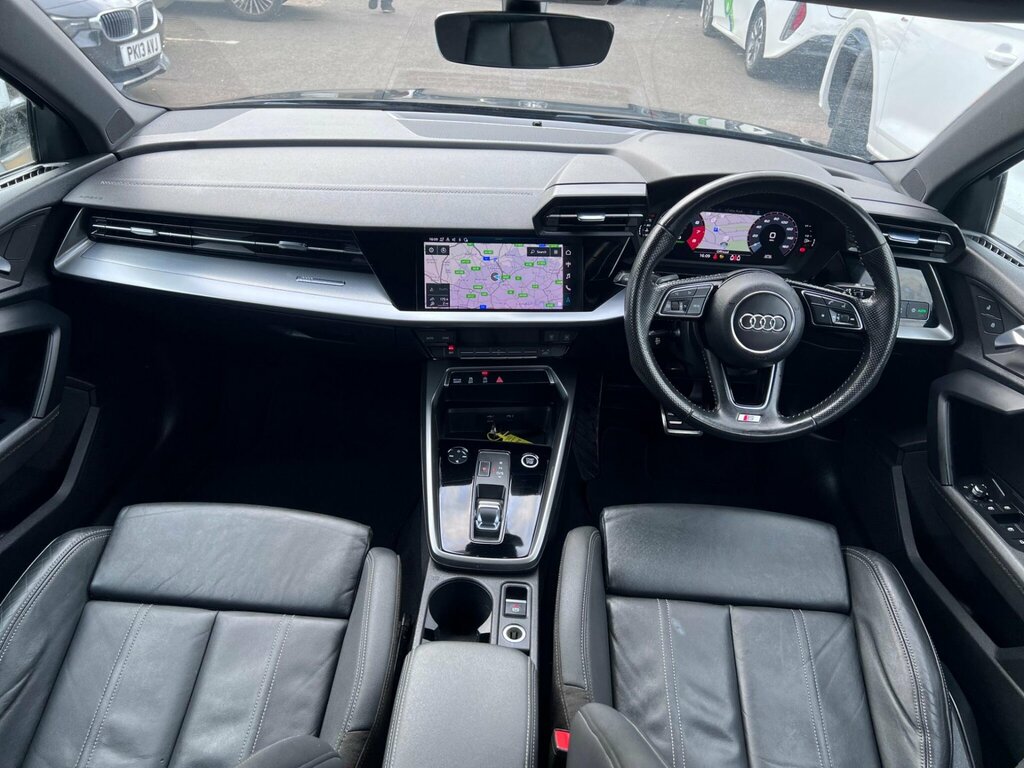 Audi A3 1.5 Tfsi 35 S Line S Tronic Euro 6 Ss EO70FDU Black #2