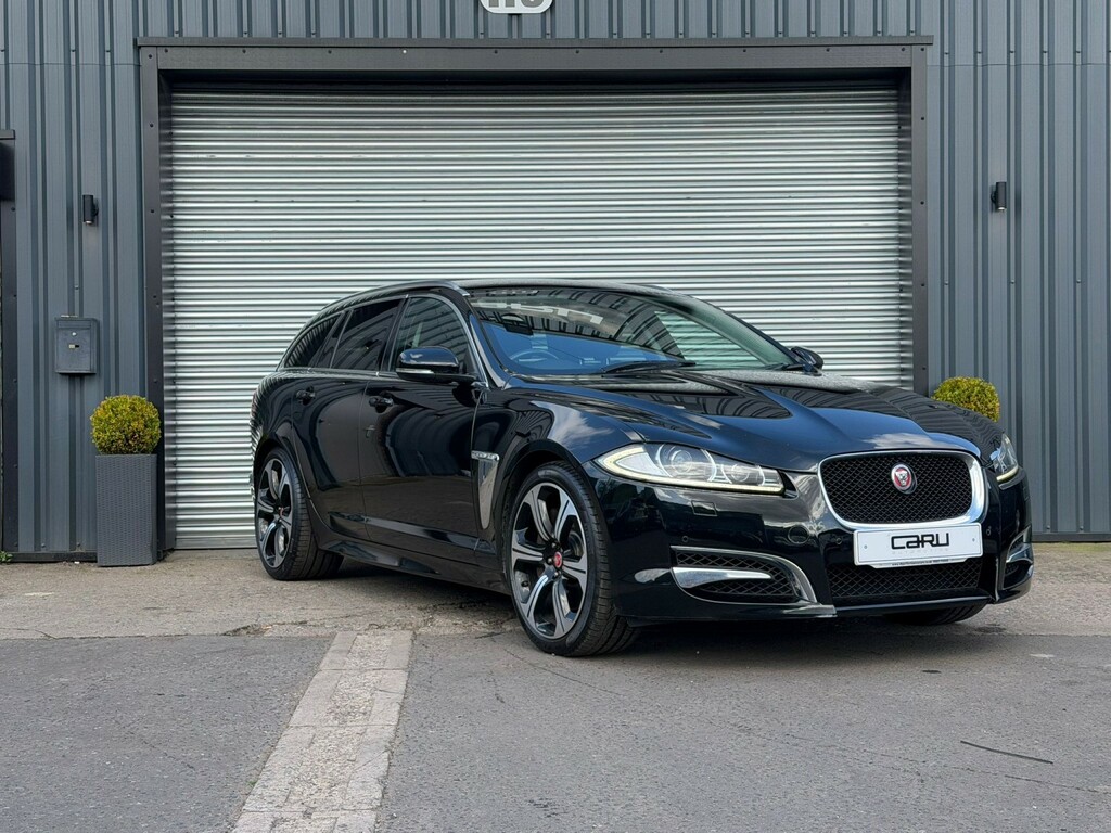 Jaguar XF Estate 3.0 D S V6 Portfolio 2013 OV63YND Black #4