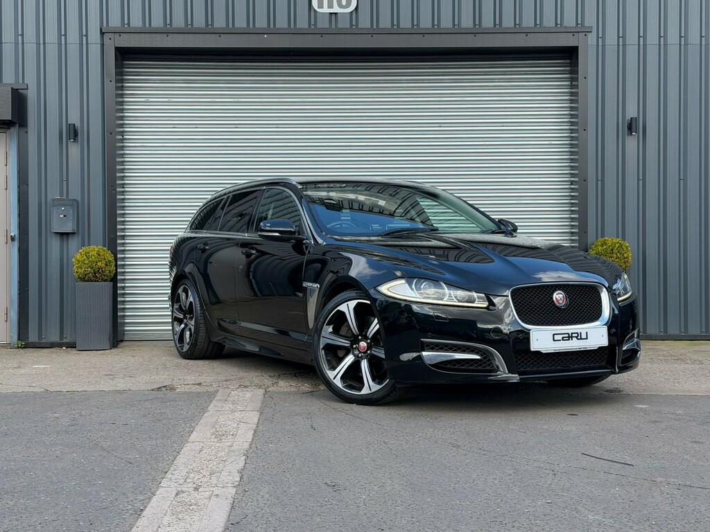 Jaguar XF Estate 3.0 D S V6 Portfolio 2013 OV63YND Black #3