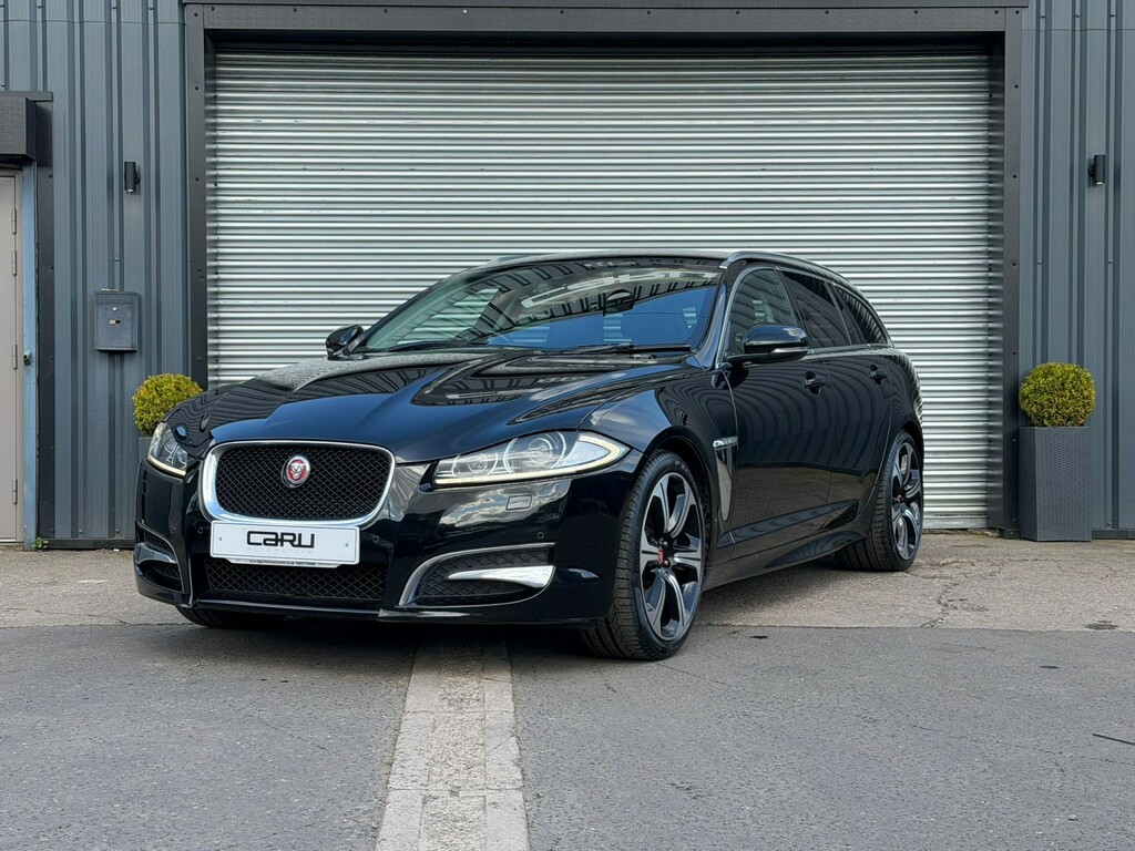 Jaguar XF Estate 3.0 D S V6 Portfolio 2013 OV63YND Black #2
