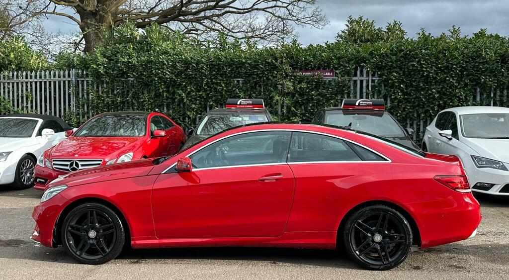 Mercedes-Benz E Class Coupe 2.1 E220d Bluetec Amg Line Premium G-troni SN65XUH Red #5