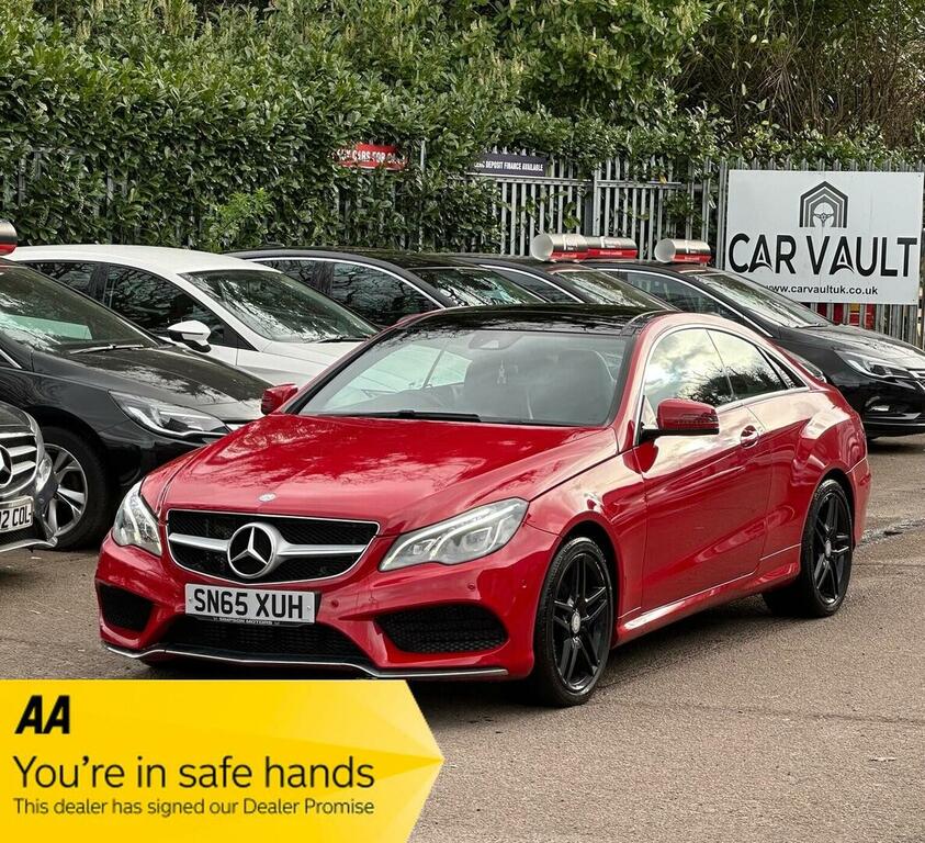 Mercedes-Benz E Class Coupe 2.1 E220d Bluetec Amg Line Premium G-troni Red