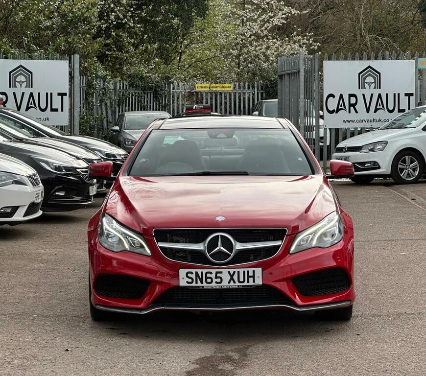 Mercedes-Benz E Class Coupe 2.1 E220d Bluetec Amg Line Premium G-troni SN65XUH Red #4