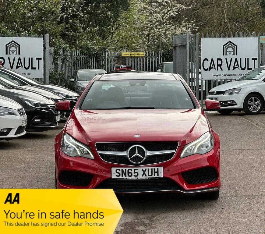 Mercedes-Benz E Class Coupe 2.1 E220d Bluetec Amg Line Premium G-troni SN65XUH Red #3