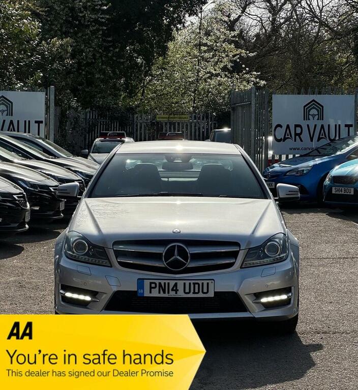 Mercedes-Benz C Class Coupe 1.6 C180 Amg Sport Plus G-tronic Euro 6 S Silver #3