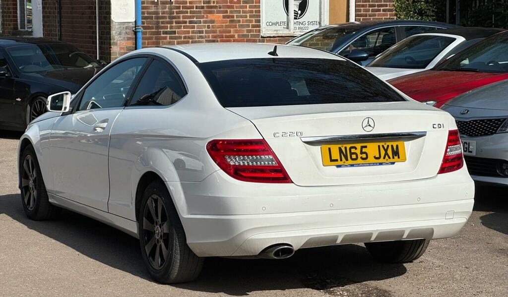 Mercedes-Benz C Class Coupe 2.1 C220 Cdi Executive Se Premium G-tronic LN65JXM White #6