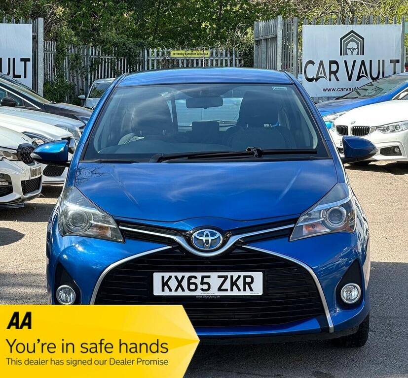 Toyota Yaris Hatchback 1.5 Vvt-h Icon E-cvt Euro 6 201565 KX65ZKR Blue #2