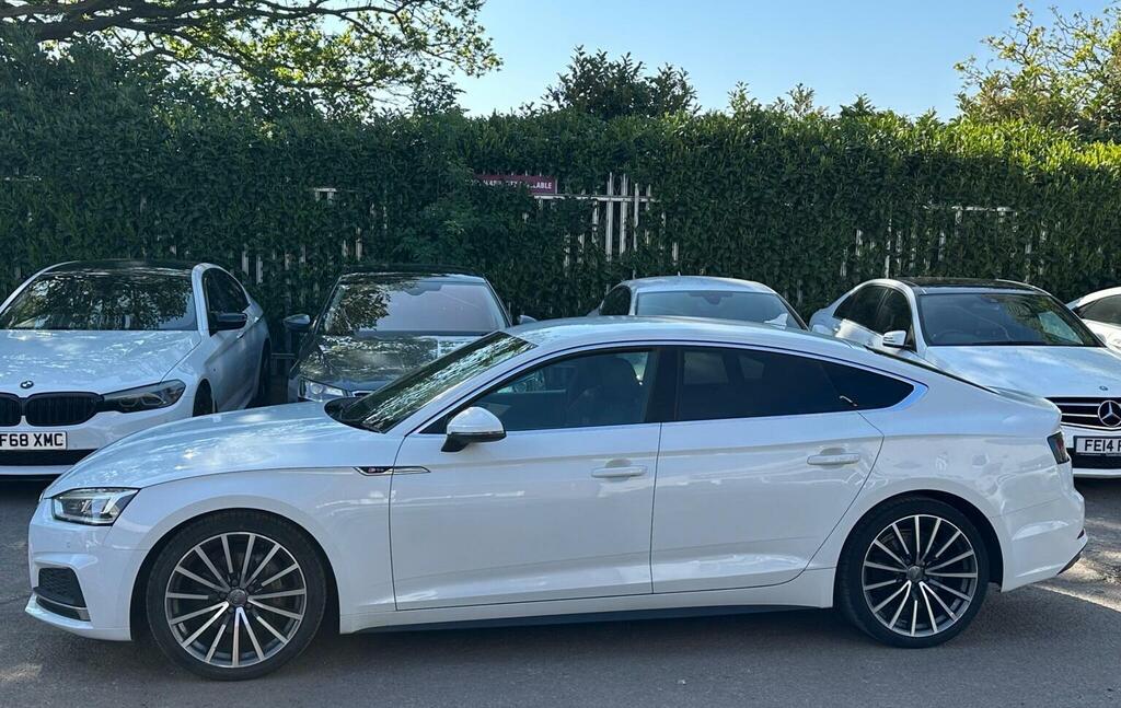 Audi A5 Hatchback 2.0 Tdi 40 S Line Sportback S Tronic Qua LW55MCD White #5