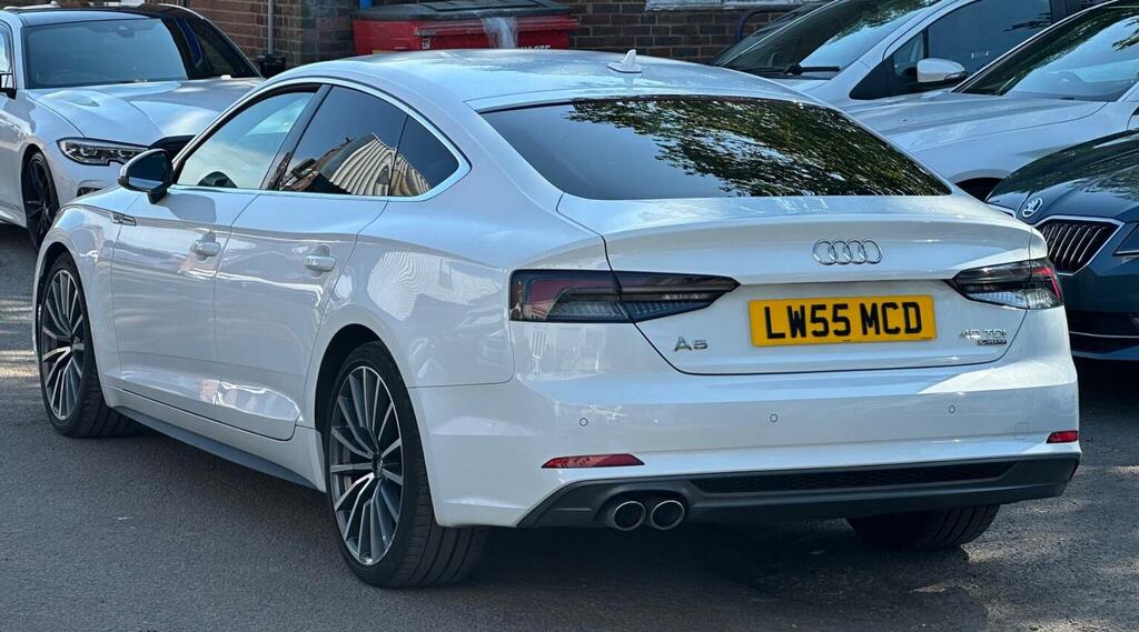 Audi A5 Hatchback 2.0 Tdi 40 S Line Sportback S Tronic Qua LW55MCD White #6