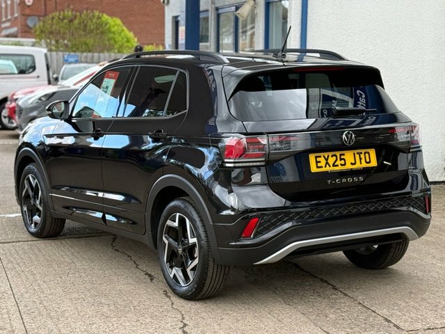 Volkswagen T-Cross Tsi R-line Suv EX25JTO Black #4