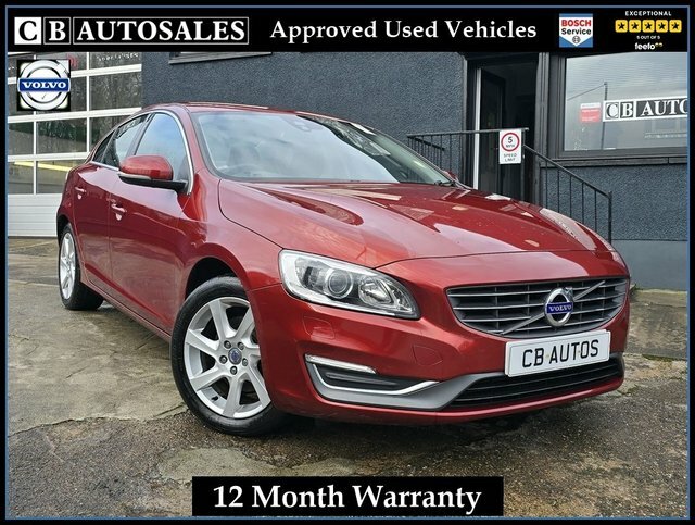 Volvo S60 2013 2.0 D3 Se Lux Saloon Euro 5 Red