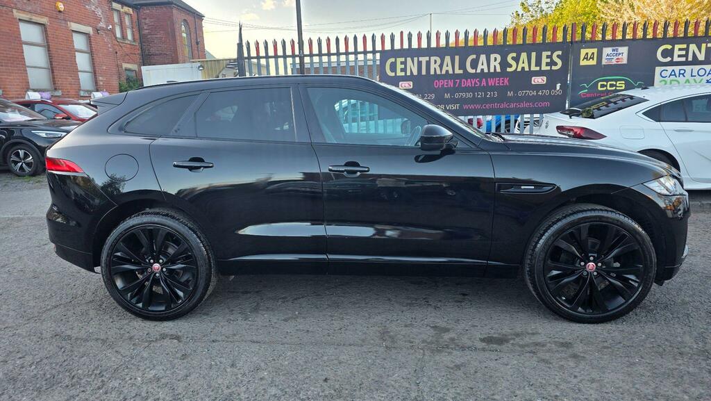 Jaguar F-Pace 2.0 D180 R-sport Awd Euro 6 Ss YA66XMT Black #6