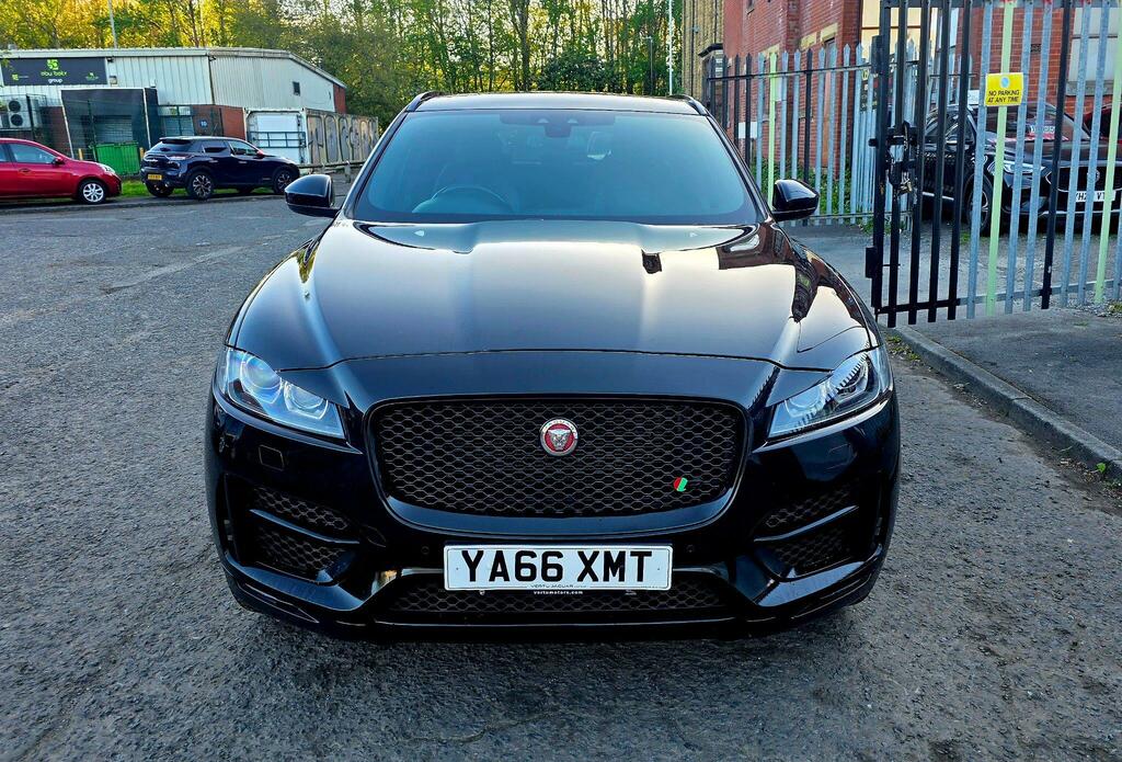 Jaguar F-Pace 2.0 D180 R-sport Awd Euro 6 Ss YA66XMT Black #2