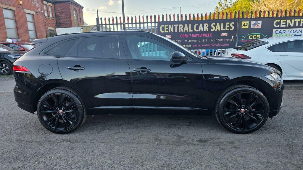 Jaguar F-Pace 2.0 D180 R-sport Awd Euro 6 Ss YA66XMT Black #5