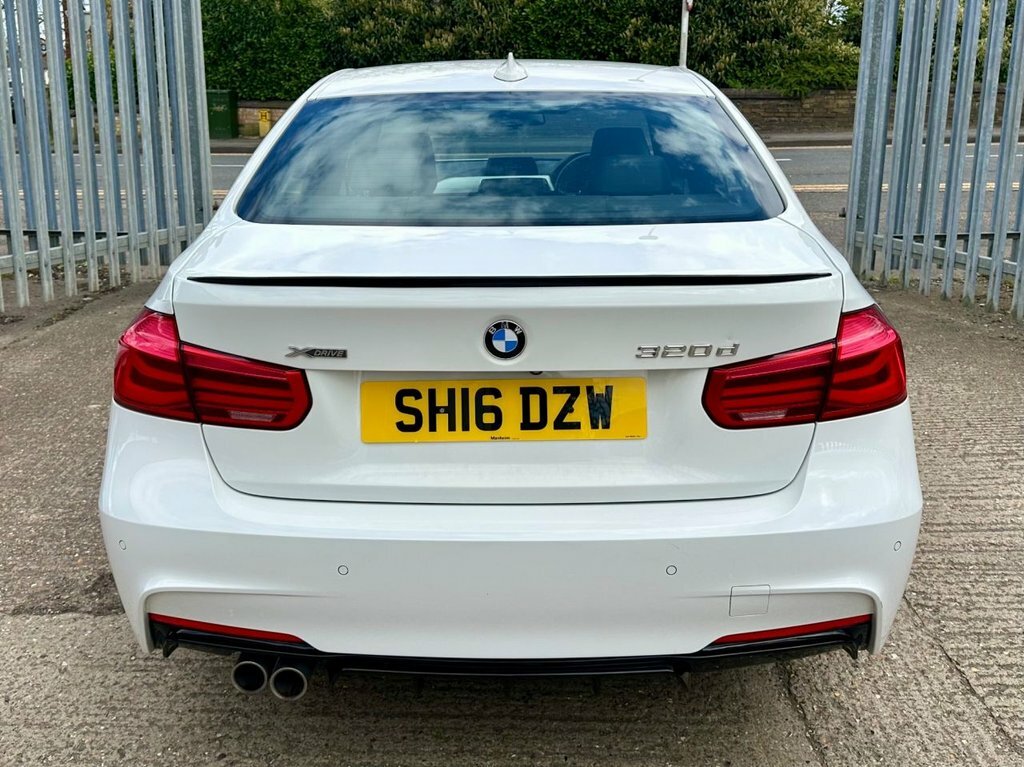 BMW 3 Series 2.0 320D M Sport Saloon Xdrive E SH16DZW White #6