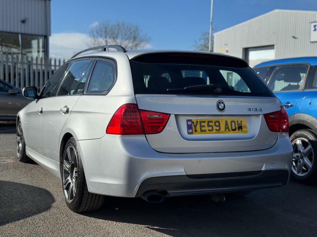BMW 3 Series 2.0 318D M Sport Touring Steptronic Euro 5 YE59AOW Silver #3