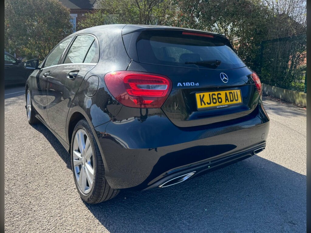 Mercedes-Benz A Class 1.5 A180d Sport Euro 6 Ss KJ66ADU Black #3
