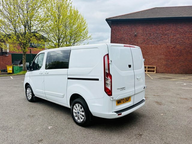 Ford Transit Custom 2023 2.0 300 Ecoblue Limited Crew Van Double Cab 5 MM73DGF White #6