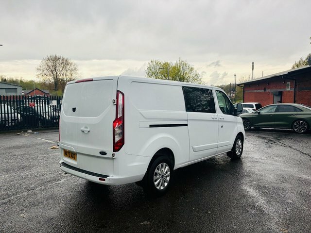 Ford Transit Custom 2022 2.0 300 Ecoblue Limited Crew Van Double Cab 5 MA72AZG White #6