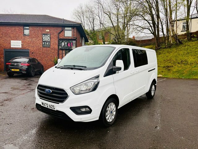 Ford Transit Custom 2022 2.0 300 Ecoblue Limited Crew Van Double Cab 5 MA72AZG White #3